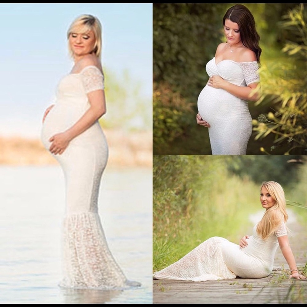 🚨SOLD🚨White Lace Maxi Dress